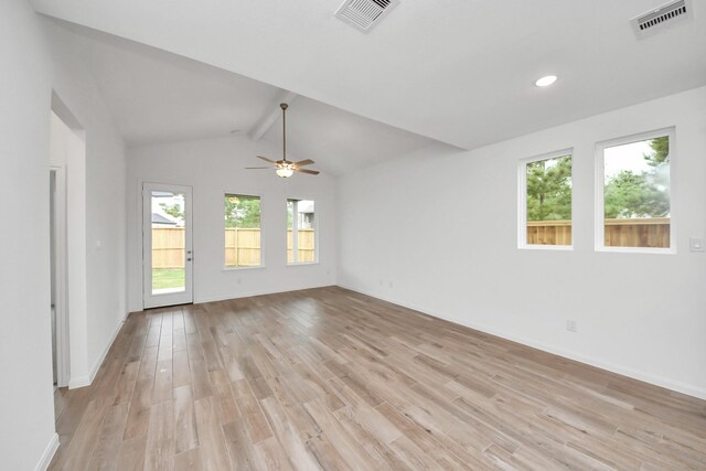 24727 Harrow Meadow Dr, Katy, TX 77493 - unfurnished room featuring light wood-style floors, plenty of natural light, and visible vents