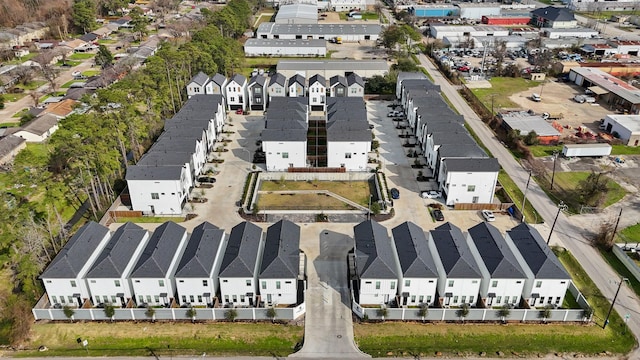 bird's eye view with a residential view