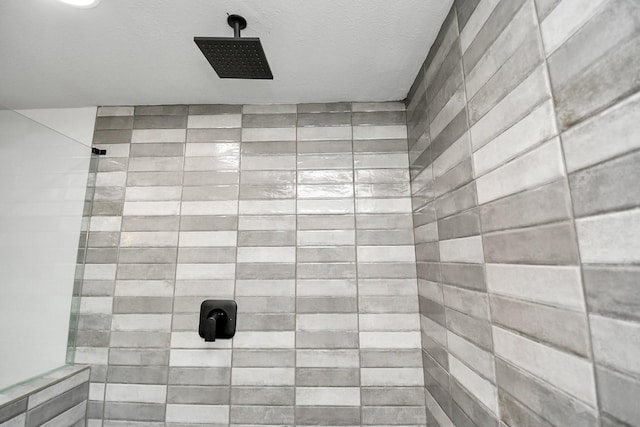 interior space featuring tiled shower