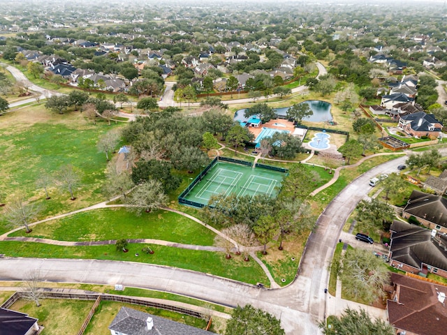 birds eye view of property featuring a residential view