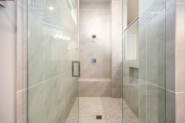 full bathroom with a stall shower