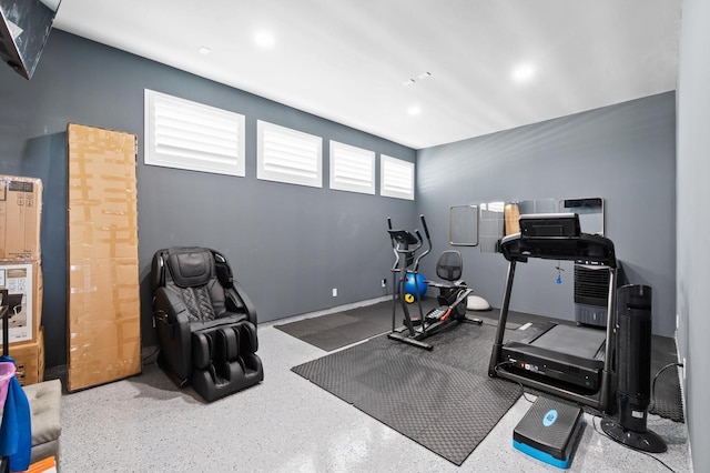 view of workout room