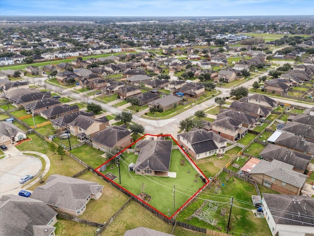 drone / aerial view featuring a residential view