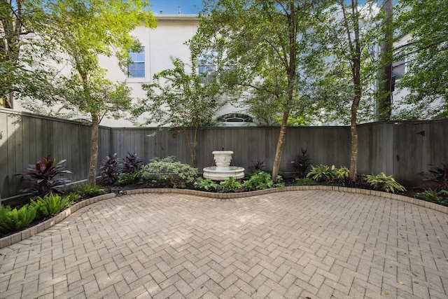 view of patio / terrace featuring a fenced backyard