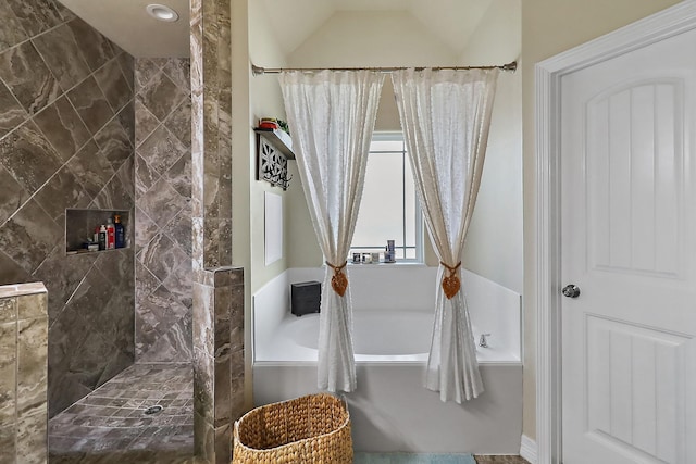 bathroom with a walk in shower