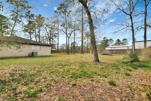 12203 W Morgan Dr, Houston, TX 77065 - view of yard with cooling unit and fence