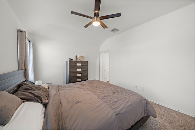 1730 Windstone Ridge Dr, Houston, TX 77014 - bedroom featuring carpet flooring, a ceiling fan, and lofted ceiling