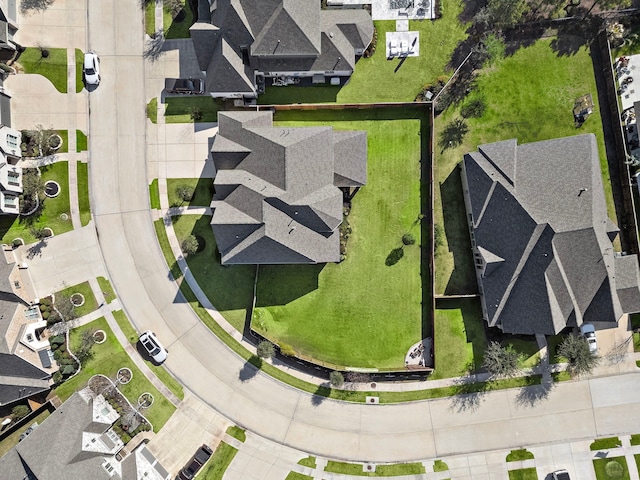 bird's eye view featuring a residential view