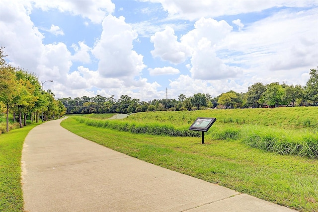 view of home's community with a rural view