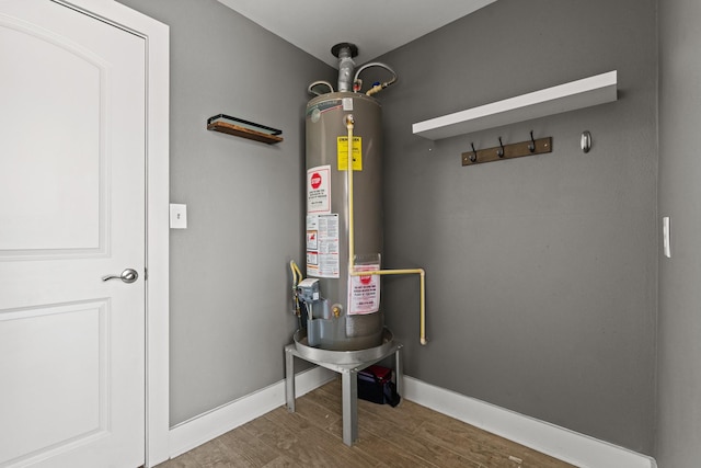 utilities featuring gas water heater