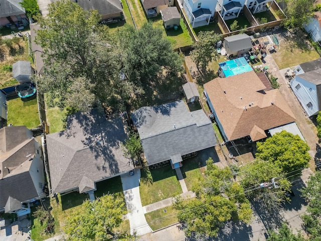 bird's eye view featuring a residential view