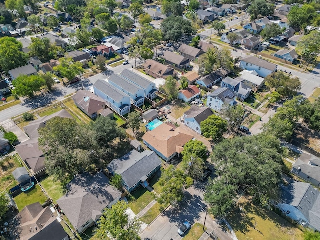 bird's eye view with a residential view