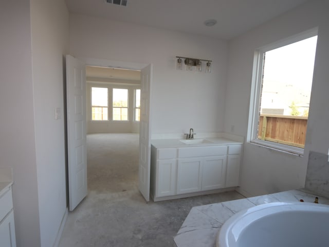8502 Pier Cove Dr, Cypress, TX 77433 - full bath featuring vanity and a bath