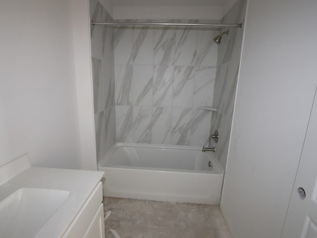 8502 Pier Cove Dr, Cypress, TX 77433 - bathroom with bathtub / shower combination and vanity