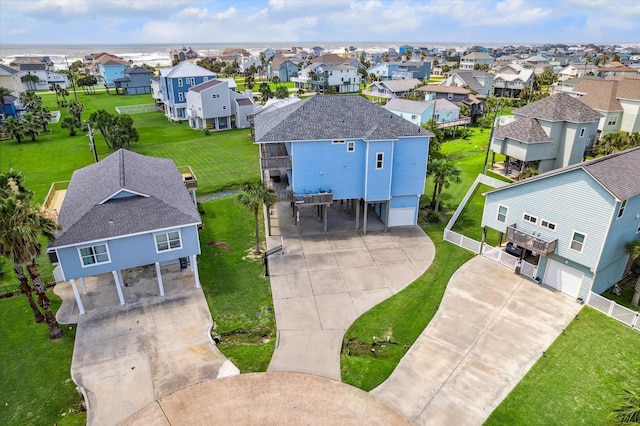 drone / aerial view featuring a residential view