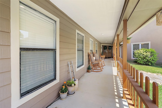 view of patio / terrace featuring a porch