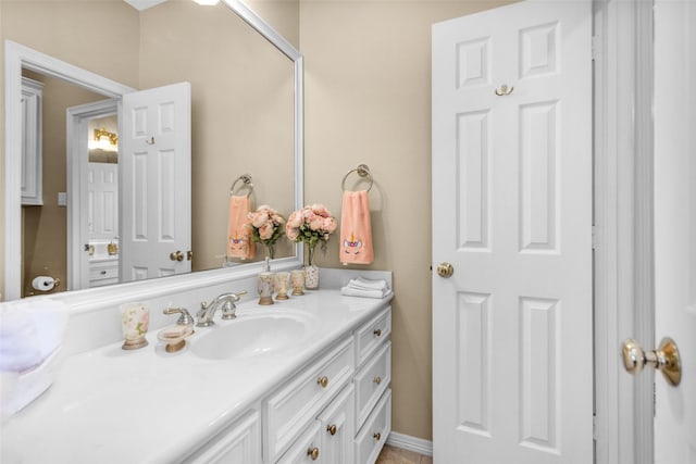 bathroom with vanity