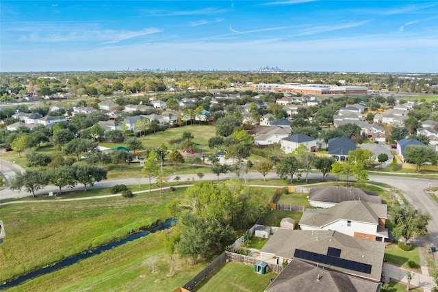 aerial view featuring a residential view