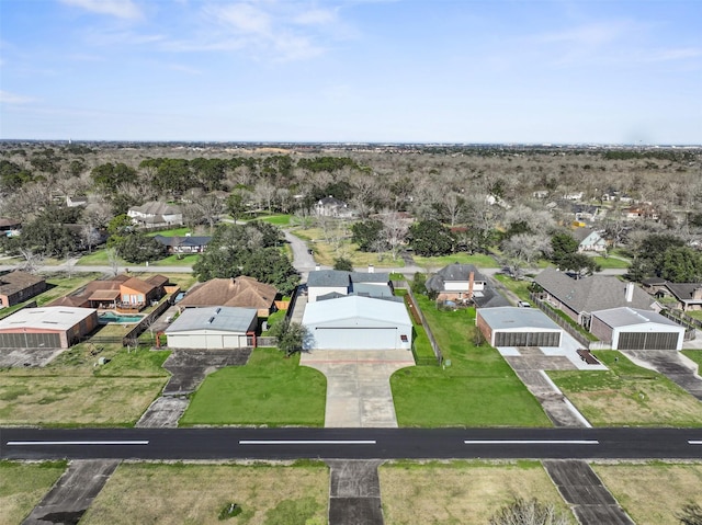 drone / aerial view with a residential view