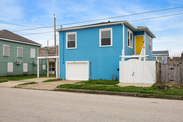 view of front facade with an attached garage