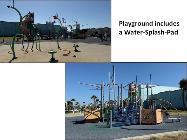 view of community jungle gym