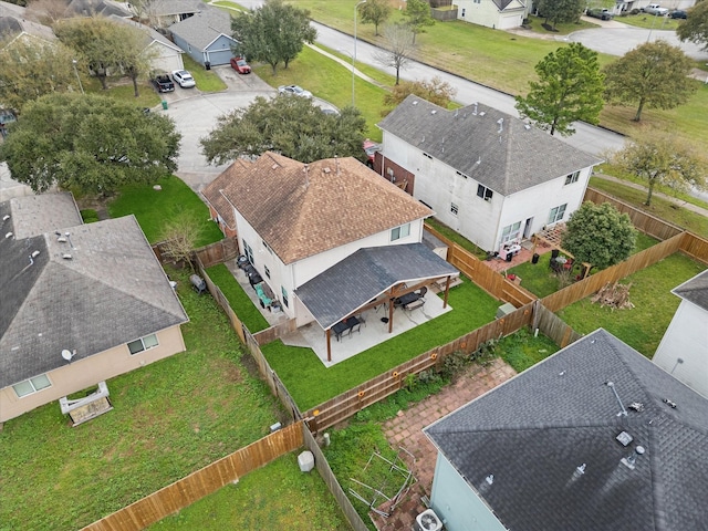 drone / aerial view featuring a residential view