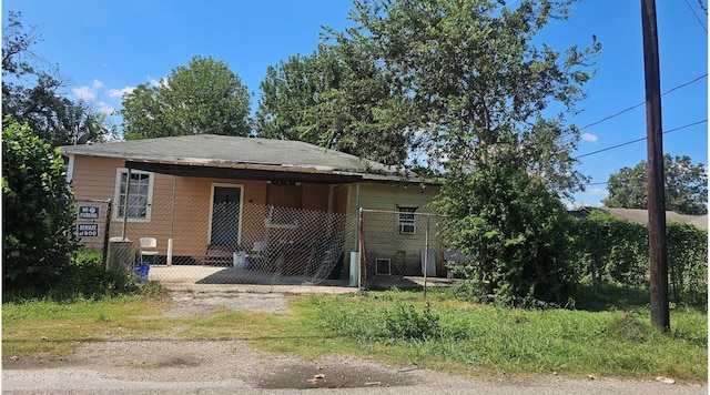 exterior space with fence