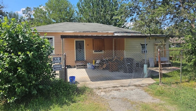 view of bungalow-style home