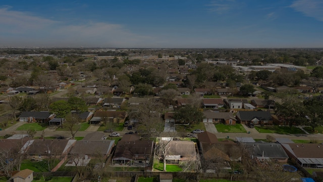 drone / aerial view with a residential view