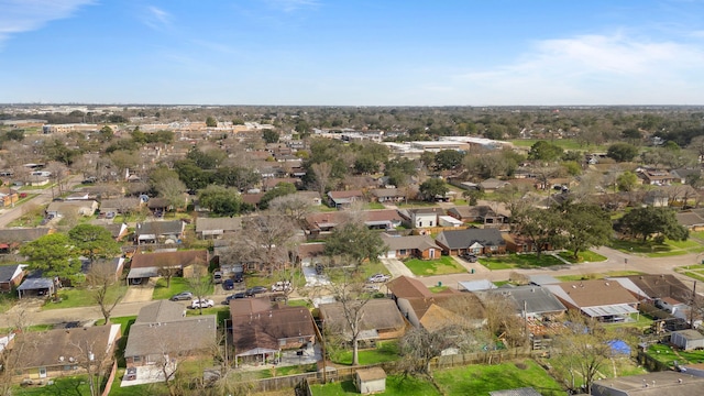 drone / aerial view with a residential view