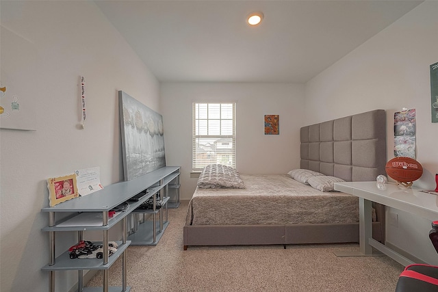 bedroom with carpet floors