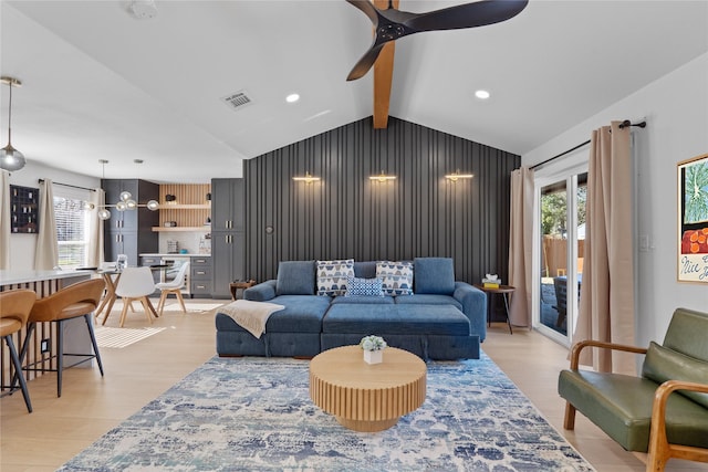 704 Emerald Wood Dr, Austin, TX 78745 - living room with healthy amount of natural light, light wood finished floors, and ceiling fan