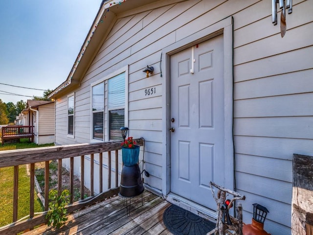 view of entrance to property