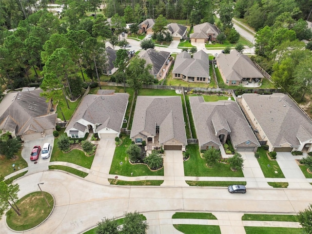 bird's eye view featuring a residential view