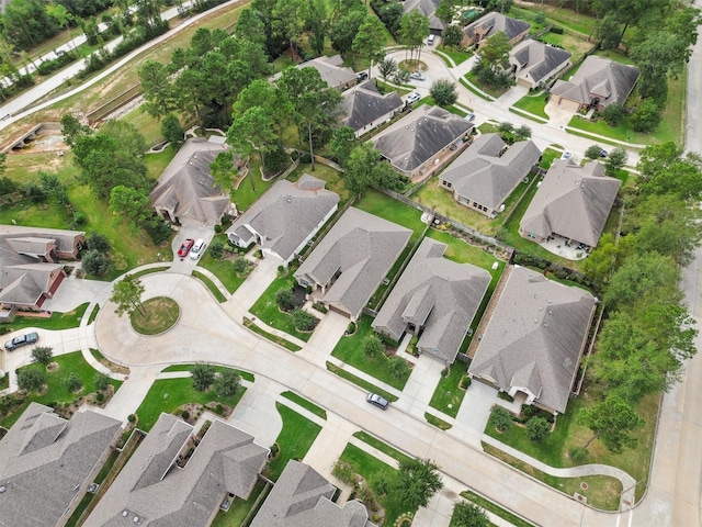 aerial view featuring a residential view