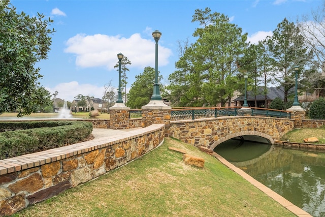 13006 Freemont Peak Ln, Humble, TX 77346 - view of yard featuring a water view