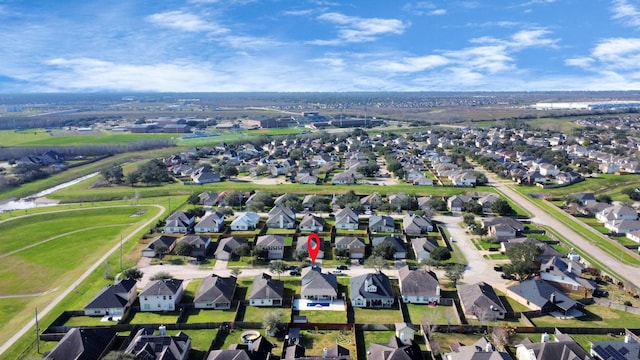 drone / aerial view featuring a residential view