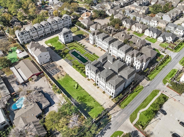 bird's eye view featuring a residential view