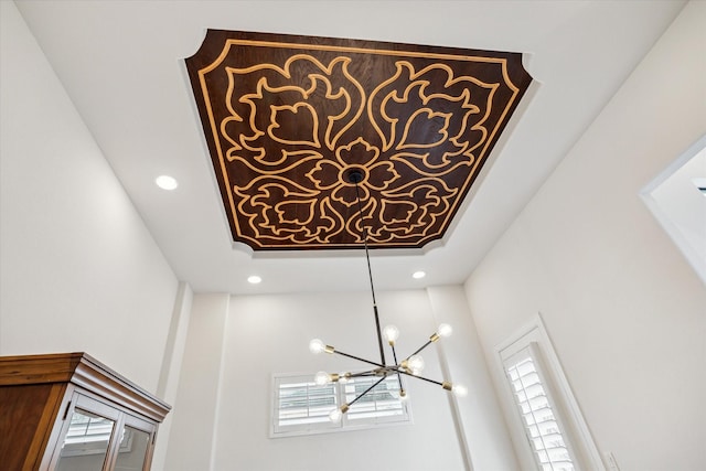 interior details with recessed lighting