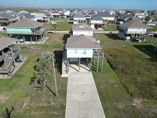drone / aerial view with a residential view