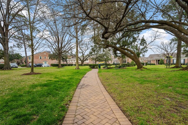 5874 Doliver Dr Unit 121, Houston, TX 77057 - view of community with a yard and a residential view