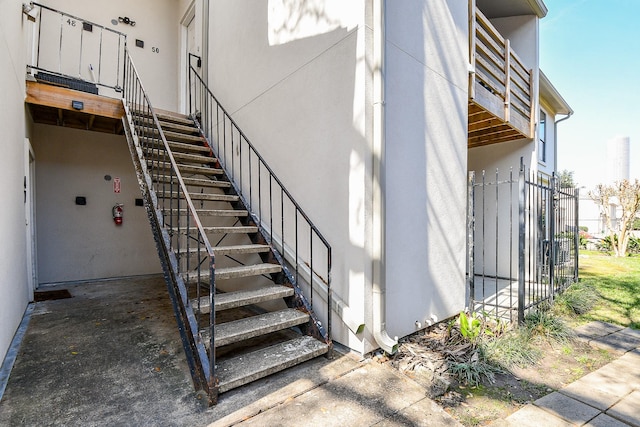 view of staircase