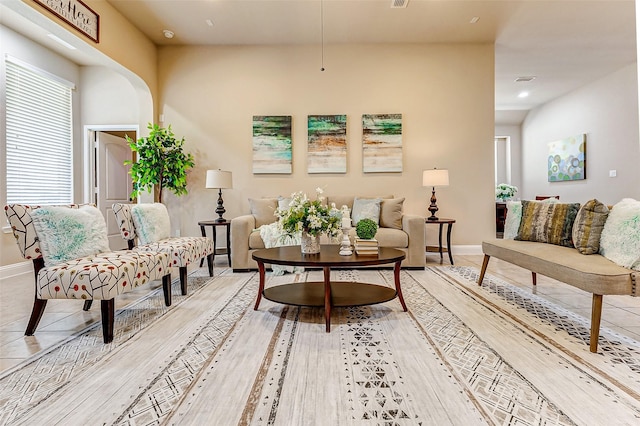 interior space with visible vents and baseboards