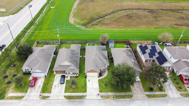 drone / aerial view featuring a residential view