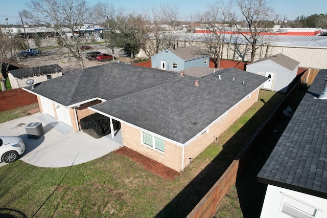 birds eye view of property