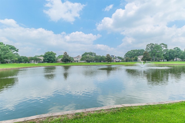 view of water feature