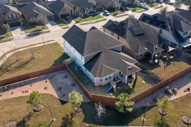 drone / aerial view featuring a residential view