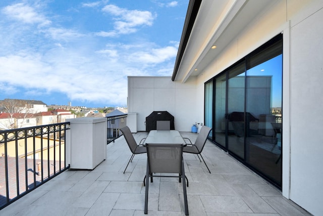 balcony featuring a residential view