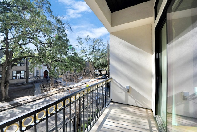 view of balcony