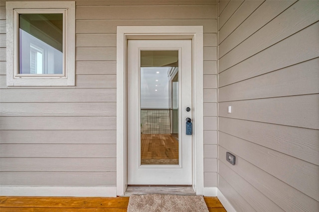 view of entrance to property